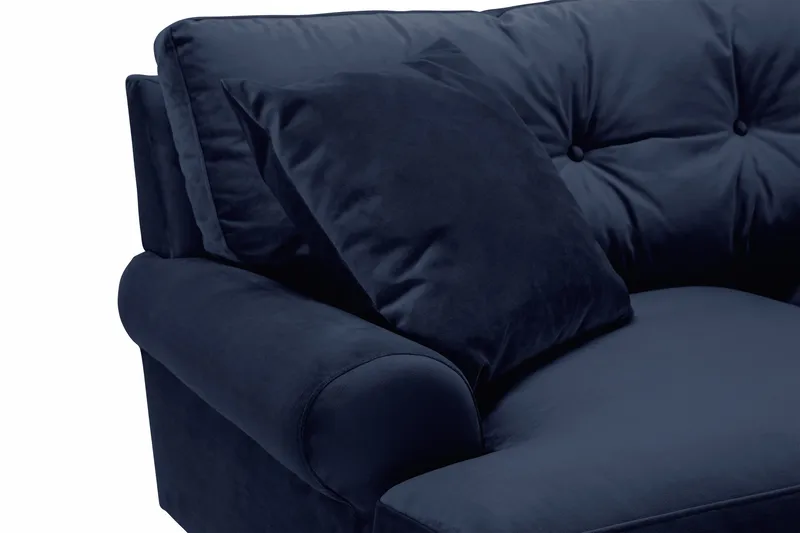Andrew 2-sits Sammetssoffa - Blå - Möbler - Soffa - Howardsoffa