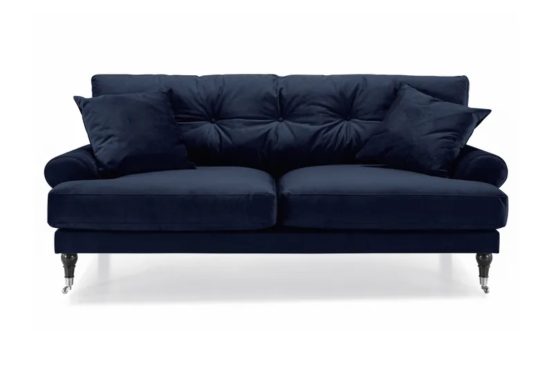 Andrew 2-sits Sammetssoffa - Blå - Möbler - Soffa - Howardsoffa