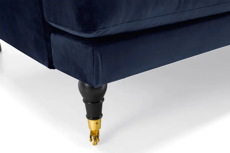 Andrew 2-sits Sammetssoffa - Blå - Möbler - Soffa - Howardsoffa