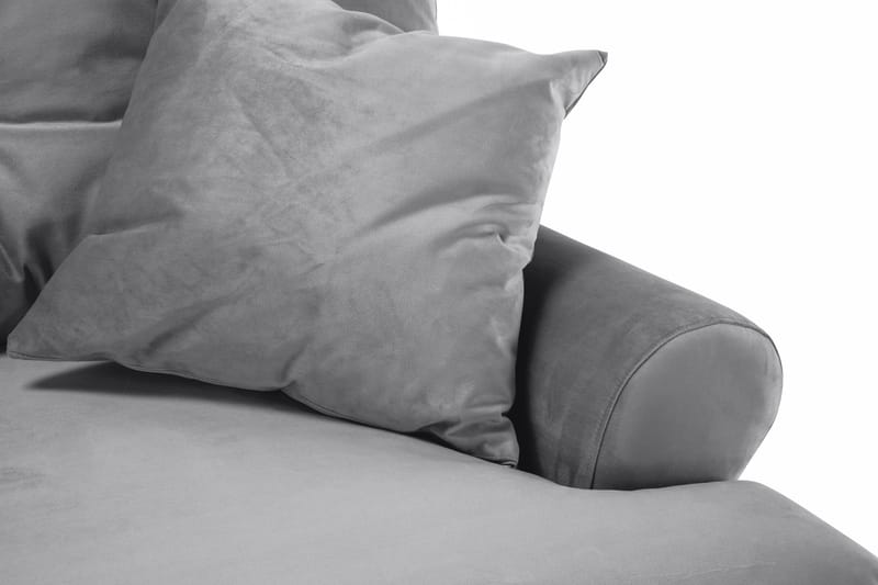 Andrew 2-sits Sammetssoffa - Ljusgrå - Möbler - Soffa - Howardsoffa
