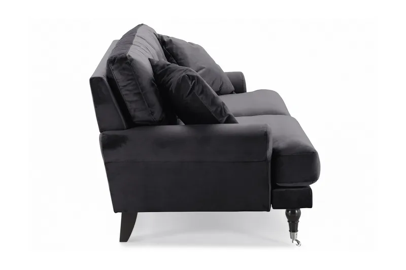 Andrew 2-sits Sammetssoffa - Mörkgrå - Möbler - Soffa - Howardsoffa