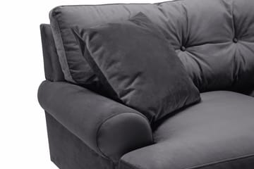 Andrew 2-sits Sammetssoffa - Mörkgrå - Möbler - Soffa - Howardsoffa