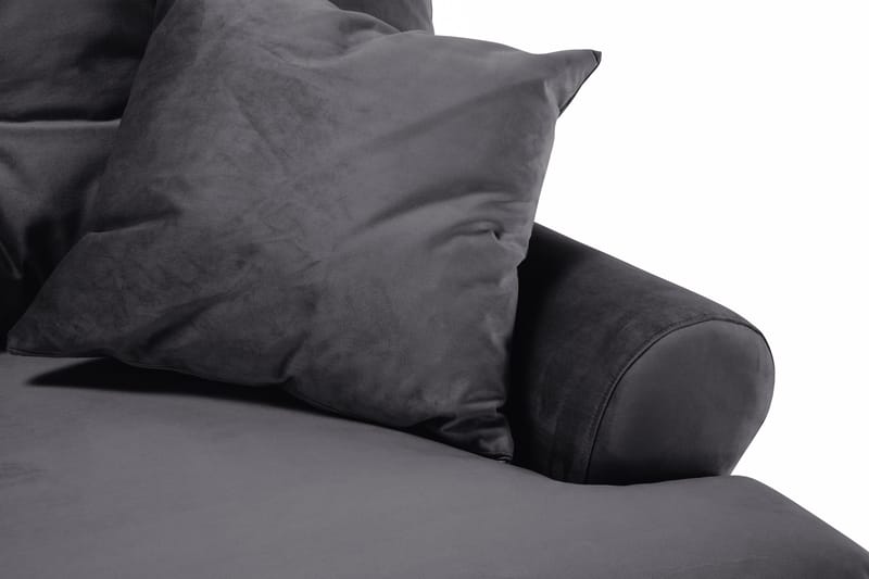 Andrew 2-sits Sammetssoffa - Mörkgrå - Möbler - Soffa - Howardsoffa