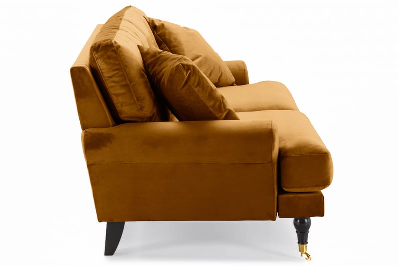 Andrew 2-sits Sammetssoffa - Mörkgul - Möbler - Soffa - Howardsoffa