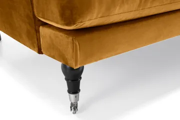 Andrew 2-sits Sammetssoffa - Mörkgul - Möbler - Soffa - Howardsoffa