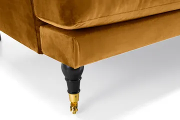 Andrew 2-sits Sammetssoffa - Mörkgul - Möbler - Soffa - Howardsoffa