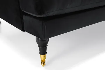 Andrew 2-sits Sammetssoffa - Svart - Möbler - Soffa - Howardsoffa