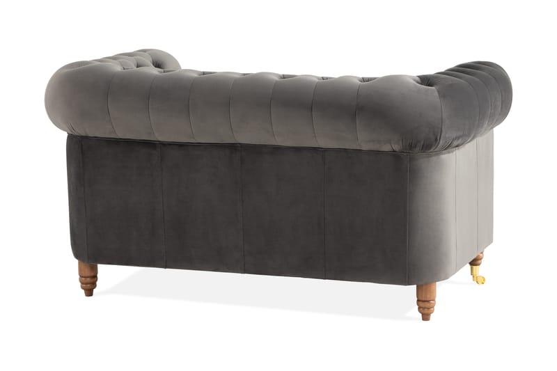 Chesterfield Deluxe 2-sits Soffa - Grå - Möbler - Soffa - Howardsoffa
