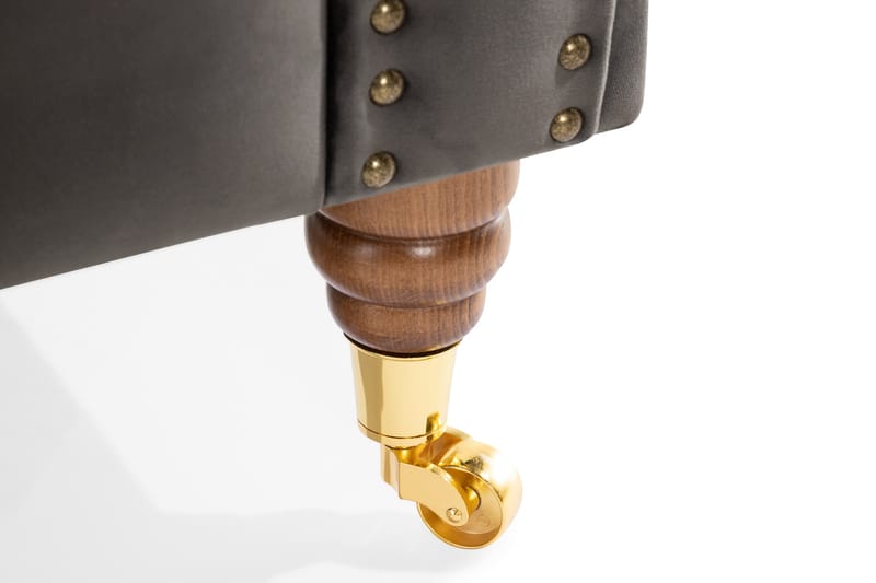 Chesterfield Deluxe 2-sits Soffa - Grå - Möbler - Soffa - Howardsoffa