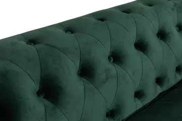 Chesterfield Lyx 3 sits Sammetssoffa - Djup soffa - Grön - Möbler - Soffa - Howardsoffa