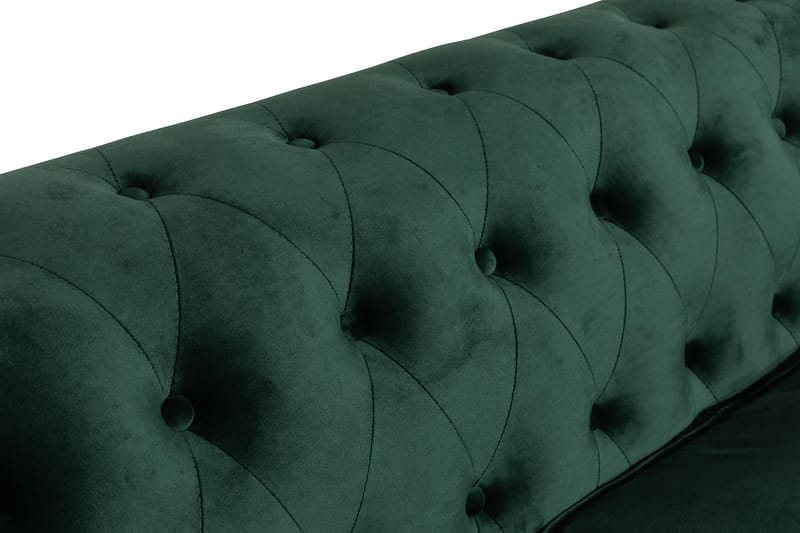 Chesterfield Lyx 3 sits Sammetssoffa - Djup soffa - Grön - Möbler - Soffa - Howardsoffa