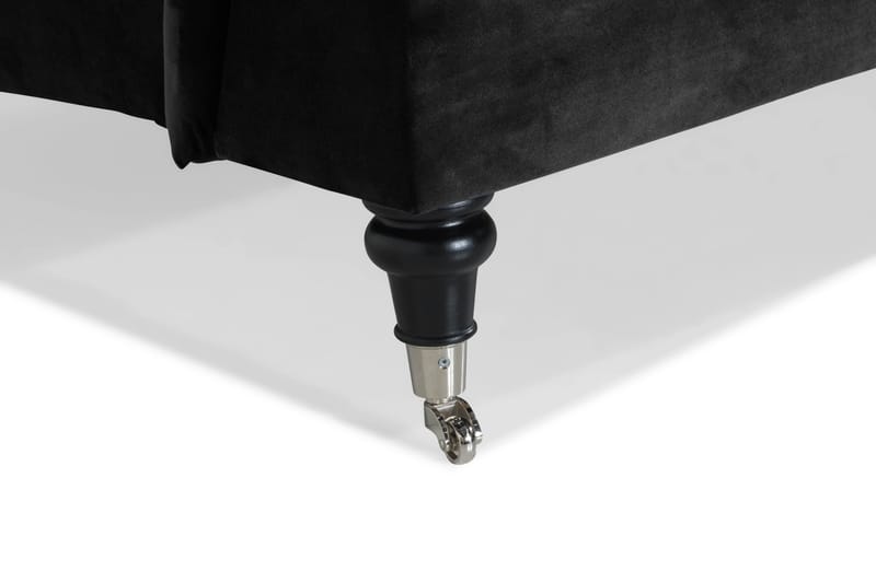 Howard Classic 2-sits Svängd Sammetssoffa - Svart - Möbler - Soffa - Howardsoffa
