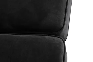 Howard Classic 2-sits Svängd Sammetssoffa - Svart - Möbler - Soffa - Howardsoffa