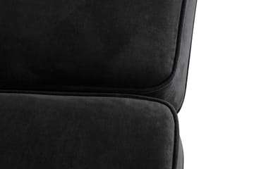 Howard Classic 2-sits Svängd Sammetssoffa - Svart - Möbler - Soffa - Howardsoffa