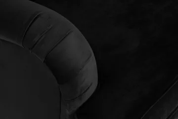 Howard Classic 2-sits Svängd Sammetssoffa - Svart - Möbler - Soffa - Howardsoffa