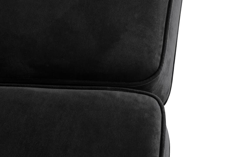 Howard Classic 2-sits Svängd Sammetssoffa - Svart - Möbler - Soffa - Howardsoffa