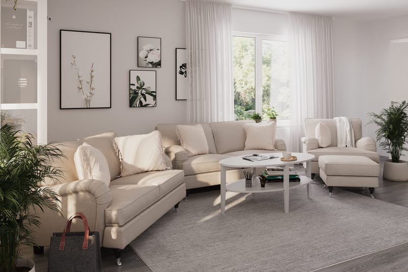 Howard Classic 2-sits Tygsoffa - Beige - Möbler - Soffa - Howardsoffa
