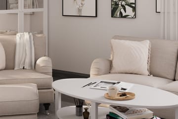 Howard Classic 3-sits Svängd Tygsoffa - Beige - Möbler - Soffa - Howardsoffa