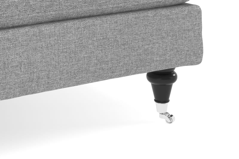 Howard Classic 3-sits Svängd Tygsoffa - Grå - Möbler - Soffa - Howardsoffa