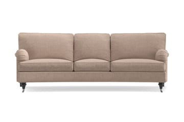 Howard Classic 3-sits Svängd Tygsoffa - Mörkbeige - Möbler - Soffa - Howardsoffa