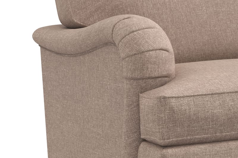 Howard Classic 3-sits Svängd Tygsoffa - Mörkbeige - Möbler - Soffa - Howardsoffa