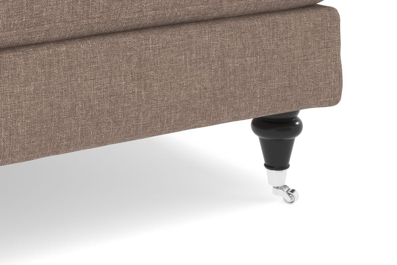 Howard Classic 3-sits Svängd Tygsoffa - Mörkbeige - Möbler - Soffa - Howardsoffa