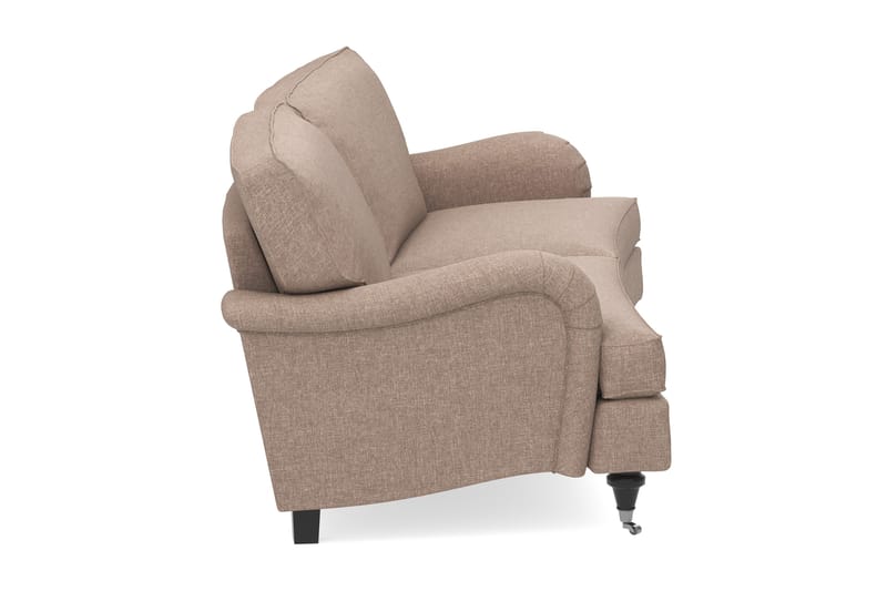 Howard Classic 3-sits Svängd Tygsoffa - Mörkbeige - Möbler - Soffa - Howardsoffa