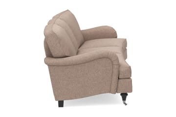 Howard Classic 3-sits Svängd Tygsoffa - Mörkbeige - Möbler - Soffa - Howardsoffa