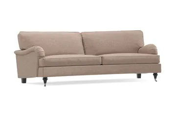 Howard Classic 3-sits Svängd Tygsoffa - Mörkbeige - Möbler - Soffa - Howardsoffa