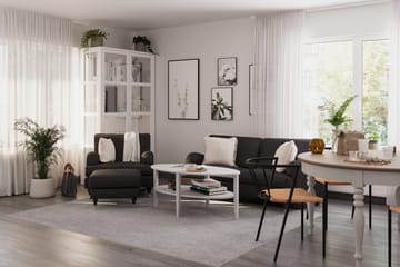 Howard Classic 3-sits Svängd Tygsoffa - Mörkgrå - Möbler - Soffa - Howardsoffa