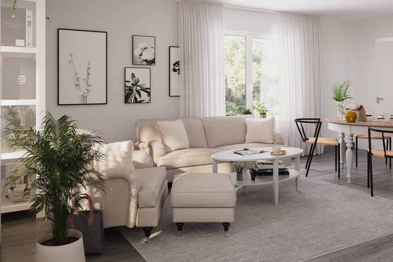 Howard Classic 3-sits Tygsoffa - Beige - Möbler - Soffa - Howardsoffa