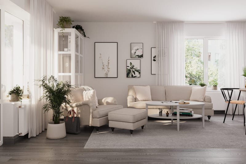 Howard Classic 3-sits Tygsoffa - Beige - Möbler - Soffa - Howardsoffa