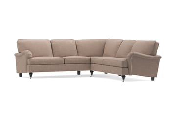 Howard Classic 6-sits L-formad Hörnsoffa i Tyg - Mörkbeige - Möbler - Soffa - Howardsoffa
