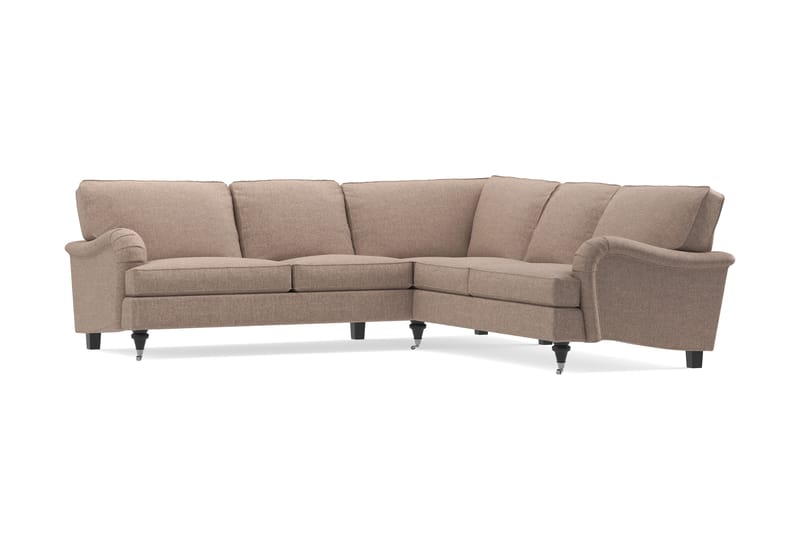 Howard Classic 6-sits L-formad Hörnsoffa i Tyg - Mörkbeige - Möbler - Soffa - Howardsoffa