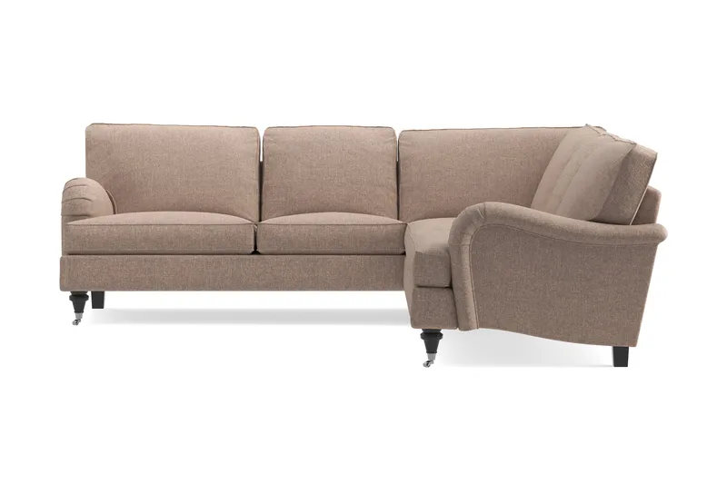 Howard Classic 6-sits L-formad Hörnsoffa i Tyg - Mörkbeige - Möbler - Soffa - Howardsoffa