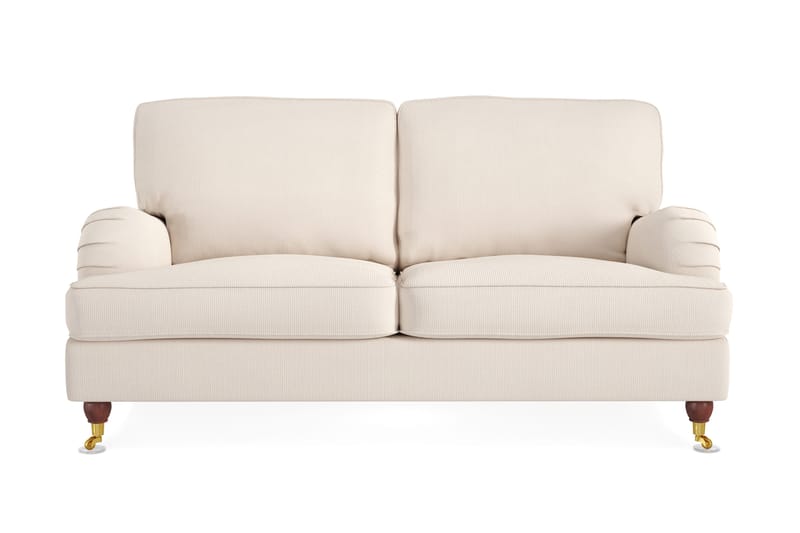 Howard Lyx 2-sits Manchestersoffa, Beige