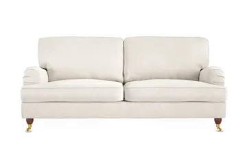 Howard Lyx 3-sits Sammetssoffa - Krämvit - Möbler - Soffa - Howardsoffa