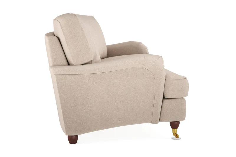 Howard Lyx 3-sits Svängd Tygsoffa - Beige - Möbler - Soffa - Howardsoffa