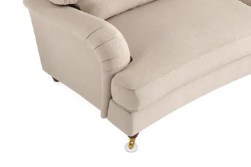 Howard Lyx 3-sits Svängd Tygsoffa - Beige - Möbler - Soffa - Howardsoffa