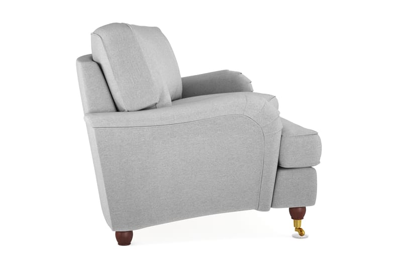 Howard Lyx 3-sits Svängd Tygsoffa - Ljusgrå - Möbler - Soffa - Howardsoffa