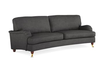 Howard Lyx 3-sits Svängd Tygsoffa - Mörkgrå - Möbler - Soffa - Howardsoffa