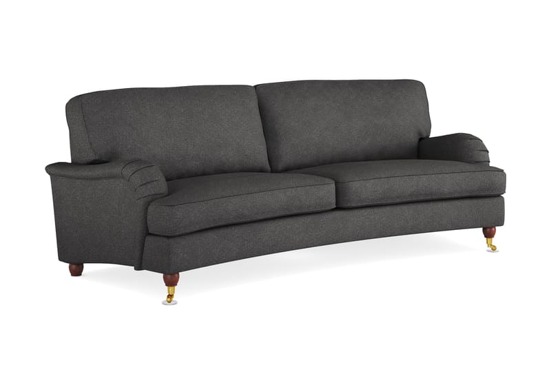Howard Lyx 3-sits Svängd Tygsoffa - Mörkgrå - Möbler - Soffa - Howardsoffa