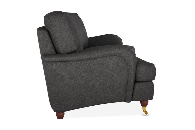 Howard Lyx 3-sits Svängd Tygsoffa - Mörkgrå - Möbler - Soffa - Howardsoffa