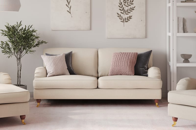 Howard Lyx 3-sits Tygsoffa - Beige - Möbler - Soffa - Howardsoffa
