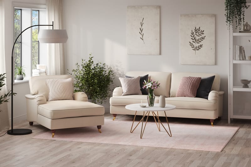 Howard Lyx 3-sits Tygsoffa - Beige - Möbler - Soffa - Howardsoffa