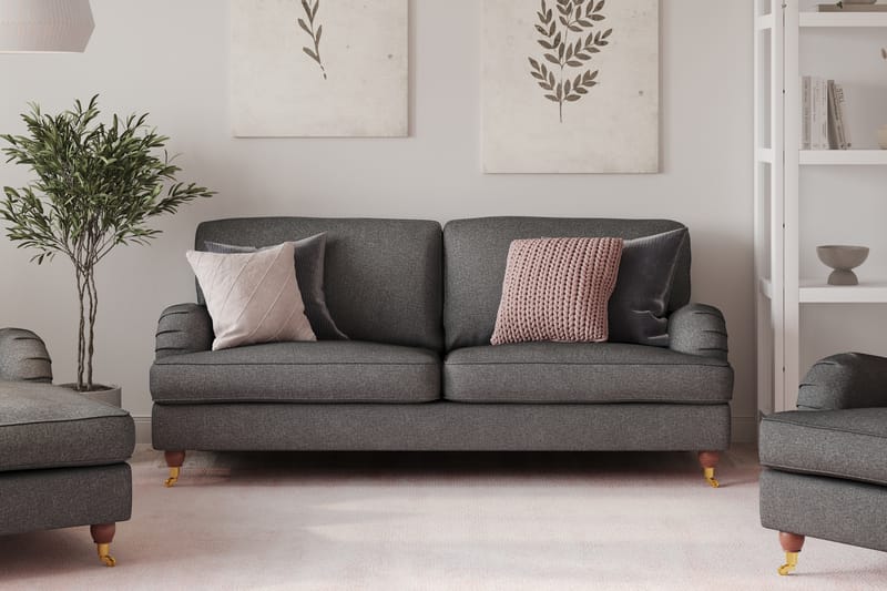 Howard Lyx 3-sits Tygsoffa - Mörkgrå - Möbler - Soffa - Howardsoffa