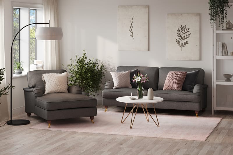 Howard Lyx 3-sits Tygsoffa - Mörkgrå - Möbler - Soffa - Howardsoffa