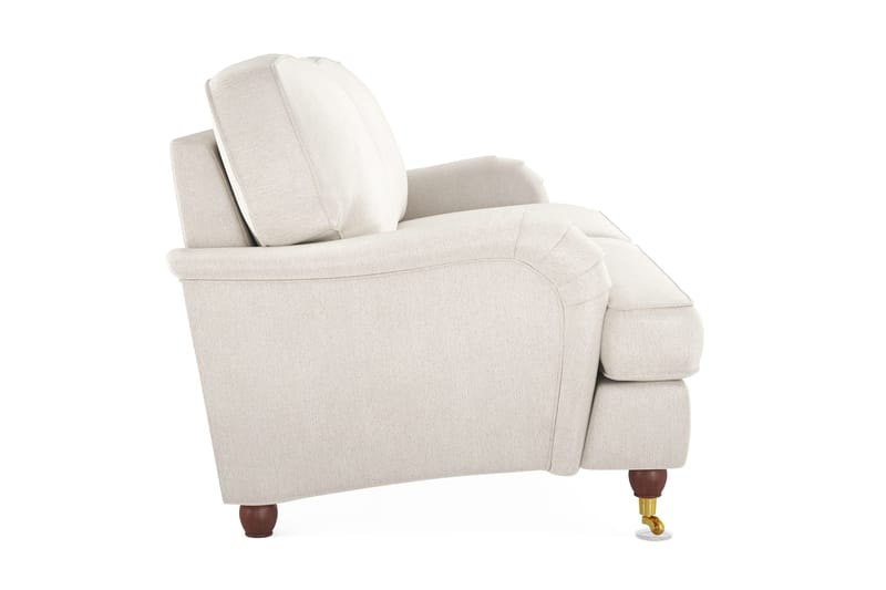 Howard Lyx 4-sits Sammetssoffa - Krämvit - Möbler - Soffa - Howardsoffa