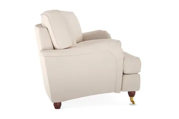 Howard Lyx 4-sits Svängd Manchestersoffa - Beige - Möbler - Soffa - Howardsoffa