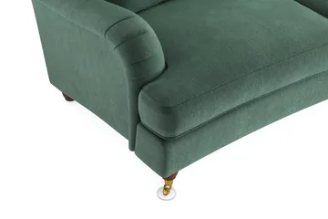 Howard Lyx 4-sits Svängd Sammetssoffa - Mörkgrön - Möbler - Soffa - Howardsoffa